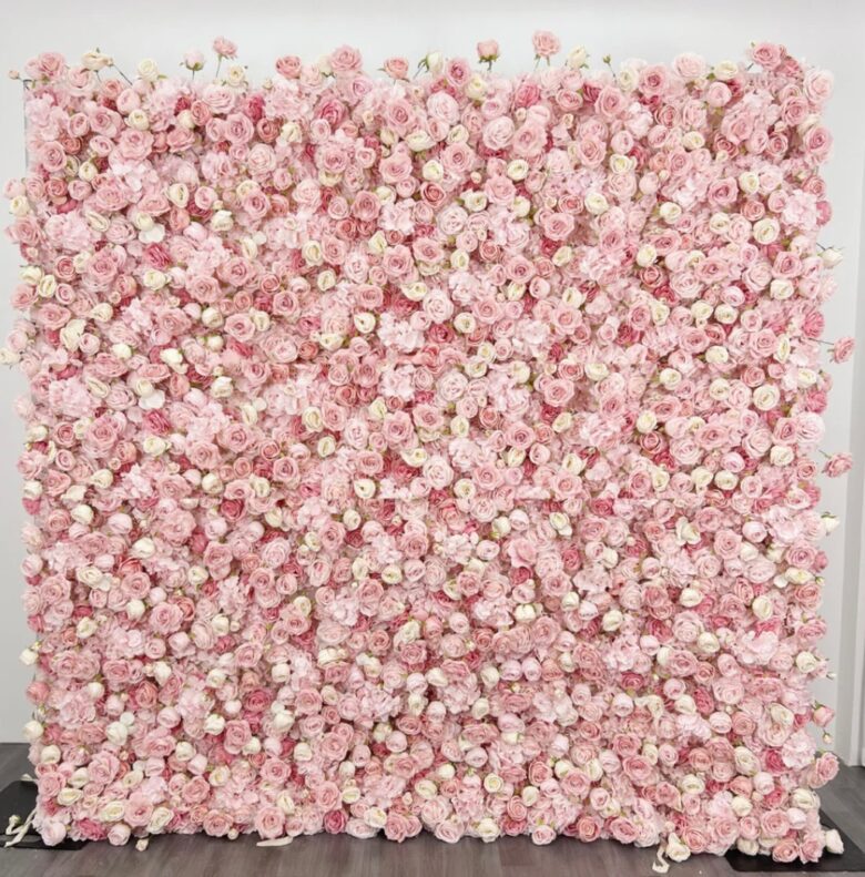 Pink Rose Wall