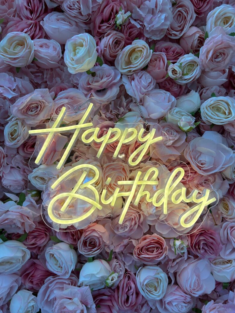 Happy Birthday Neon Sign